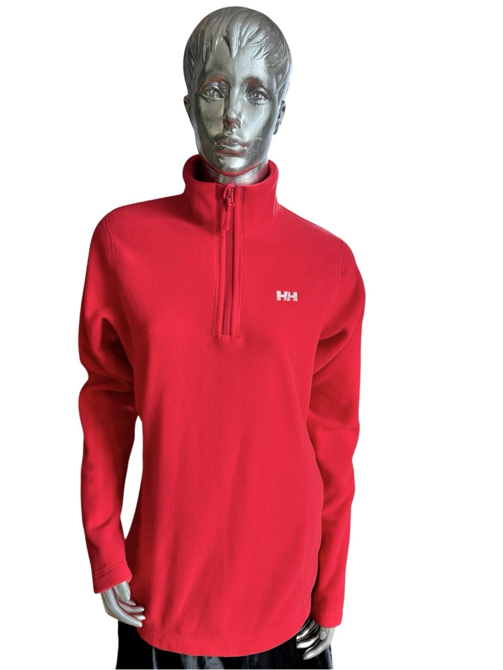 Helly Hanson Red Fleece 1/2 Zip Pullover Polartec Lightweight NWOT
